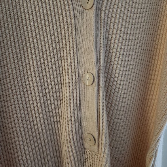 Jonathan Simkhai Annette Henley Dress Ecru L - Picture 5 of 8